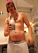Milk bath in the kitchen with my mate Astroboi by Bentley Race
