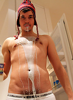 Milk bath in the kitchen with my mate Astroboi by Bentley Race