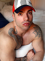 Champion Body Builder Max Hilton strips and wanks for Ben by Bentley Race