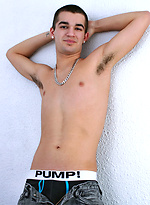 Hot brunette boy Sean strokes dick by Squirtz