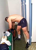Daz strokes dick in a toilet by Raging Stallion