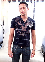 Latino boy Ben Duer jacking off uncut dick by Raging Stallion