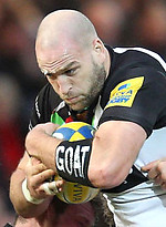 Harlequins rugby star George Robson with his cock and balls peeking out during a scrum! by Ruggerbugger