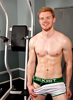 Strawberry blond gym jock Jesse Knight will find a place in your fantasies thanks to his handsome face, fiery red pubes and beautiful uncut cock. by Randy Blue