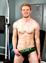 Strawberry blond gym jock Jesse Knight will find a place in your fantasies thanks to his handsome face, fiery red pubes and beautiful uncut cock. by Randy Blue