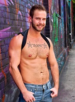 Tattooed Dude BlowjobChris Bines blows the hot muscular tattooed Jordan Levine. by Randy Blue With Jordan Levine