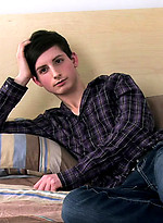 Hot twink Aaron strokes dick by Squirtz