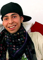 Hot uncut latino twink Diego Diamond shows his ass by Squirtz