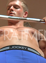 Blond jock Cason by Frat Men
