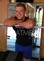 Blond jock Cason by Frat Men