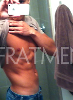 Blac hair muscle boy Kobe by Frat Men