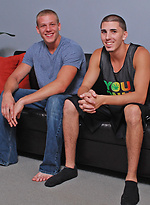 Johnny Forza and Damien Kyle oral sex by Broke Straight Boys