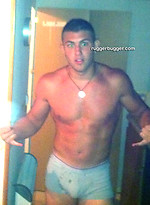 Ruggerbugger has horny private photos of French wrestler Victor Biscioni hanging with his buddies and modeling with his ass exposed. by Ruggerbugger