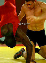 Ruggerbugger has horny private photos of French wrestler Victor Biscioni hanging with his buddies and modeling with his ass exposed. by Ruggerbugger