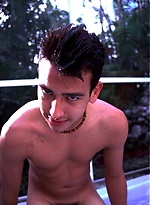 Sexy twink plays with dildo pool side. by Mount Equinox