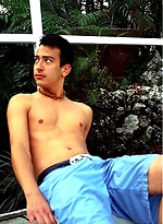 Sexy twink plays with dildo pool side. by Mount Equinox