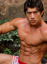 Pro bodybuilder Chad Harley shows his muscled uncut cock by Muscle Hunks