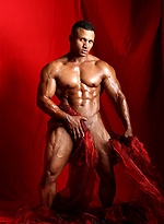 Devon Ford bodybuilder pro strokes his ebony cock by Muscle Hunks
