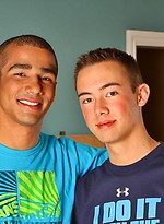 Horny twink boys Jake Farren and Brayden White fucking by Next Door Twink