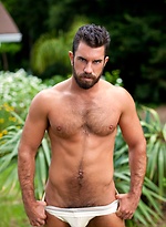 Muscle bear Damien Stone outdoors by Colt Studio With Damien Stone