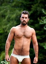 Muscle bear Damien Stone outdoors by Colt Studio With Damien Stone