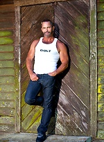 Tim Kelly shows his muscled hairy body by Colt Studio With Tim Kelly