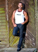 Tim Kelly shows his muscled hairy body by Colt Studio With Tim Kelly