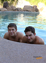 Muscled boys Julian and Elliot by Fratmen Sucks