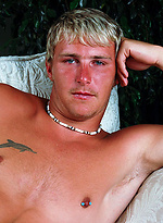 Blond stud jacking off dick by Buzz West