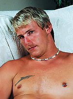 Blond stud jacking off dick by Buzz West