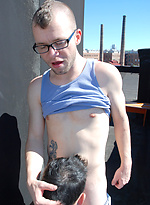 Hungry for cock, JT goes down on Andrew\\\'s spit slick dick! by Dirty Boy Video