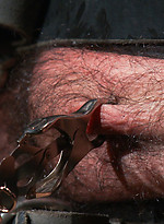 Hair French stud Wilfred Knight endures post orgasm torment in mid air. by Men On Edge With Wilfred Knight