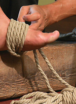 Dominic Pacifico gets tied up, suspended and edged. by Men On Edge With Dominic Pacifico