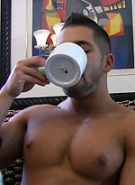 Horny Hunk, Eddie Cambio, Jacking Off. Coffee With Cambio. by ManAvenue With Eddie Cambio