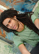 Long Haired Ebony Thin Guy With Black Dreads Beats Off by Alternadudes