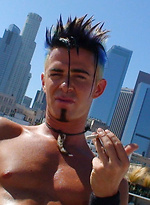 Thin Punk With Mohawk Works His Cock & Balls by Alternadudes