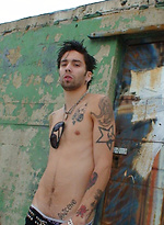 Tattooed Pierced Italian Spanks His Cock by Alternadudes