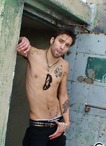 Tattooed Pierced Italian Spanks His Cock by Alternadudes