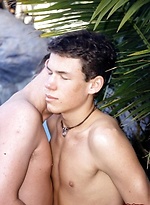Cute twink blows a hot creamy load all over himself pool side. by Mount Equinox