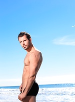 Brock Cooper posing naked by the sea by Dylan Lucas With Brock Cooper