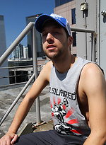 Aussie Mitch enjoying the sunshine - Naked on Ben\\\'s rooftop in Melbourne by Bentley Race