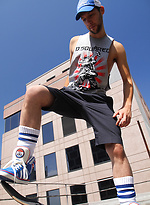 Aussie Mitch enjoying the sunshine - Naked on Ben\\\'s rooftop in Melbourne by Bentley Race