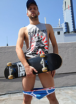Aussie Mitch enjoying the sunshine - Naked on Ben\\\'s rooftop in Melbourne by Bentley Race