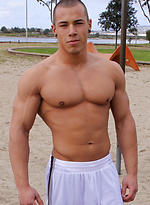 Leon - muscle man  shows cock by SeanCody