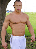 Leon - muscle man  shows cock by SeanCody