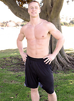 Horny athlete Abe workout and jacking off by SeanCody