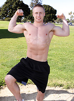 Horny athlete Abe workout and jacking off by SeanCody
