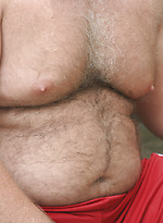Hairy bald chubby bear Brick Hampton outdoors by Pantheon Bear With Brick Hampton