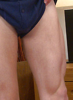 Blond Personal Trainer Ben Shows off his Hard Abs & Big Uncut Erection! by English Lads
