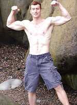 Red stud Blaine strokes his cock by SeanCody